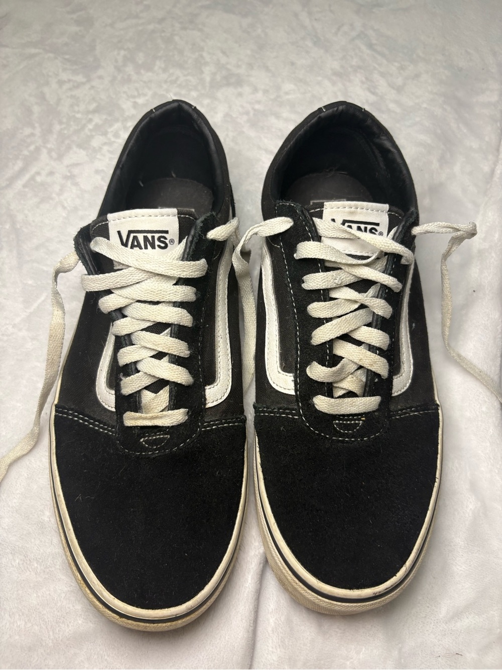 Vans Black and White Old Skool Skate Sneakers
